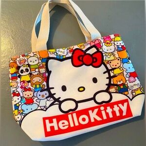 Cute Women Girl's Hello Kitty Handbag Tote Canvas Should Shopping Storage Bag
